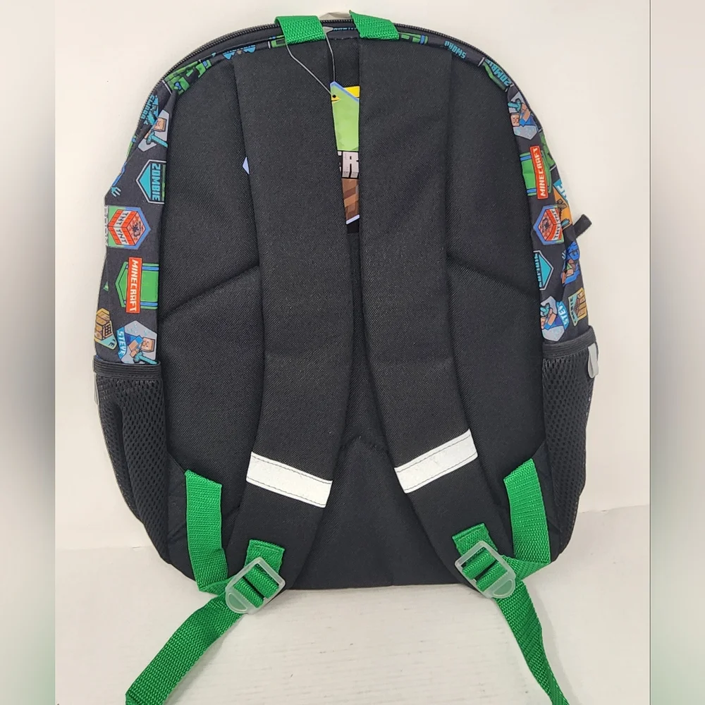 Minecraft Backpack New Kids School Bag Creeper Steve Alex Zombie Diamond‎ Gamer